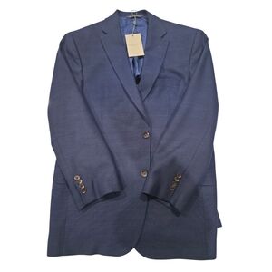 Jack Victor Suit 42 R Mens Navy Blue 100%Wool Two Button Canada Concord Model